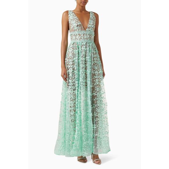NWT Bronx And Banco Megan Lace Maxi Dress - XS - Picture 2 of 5